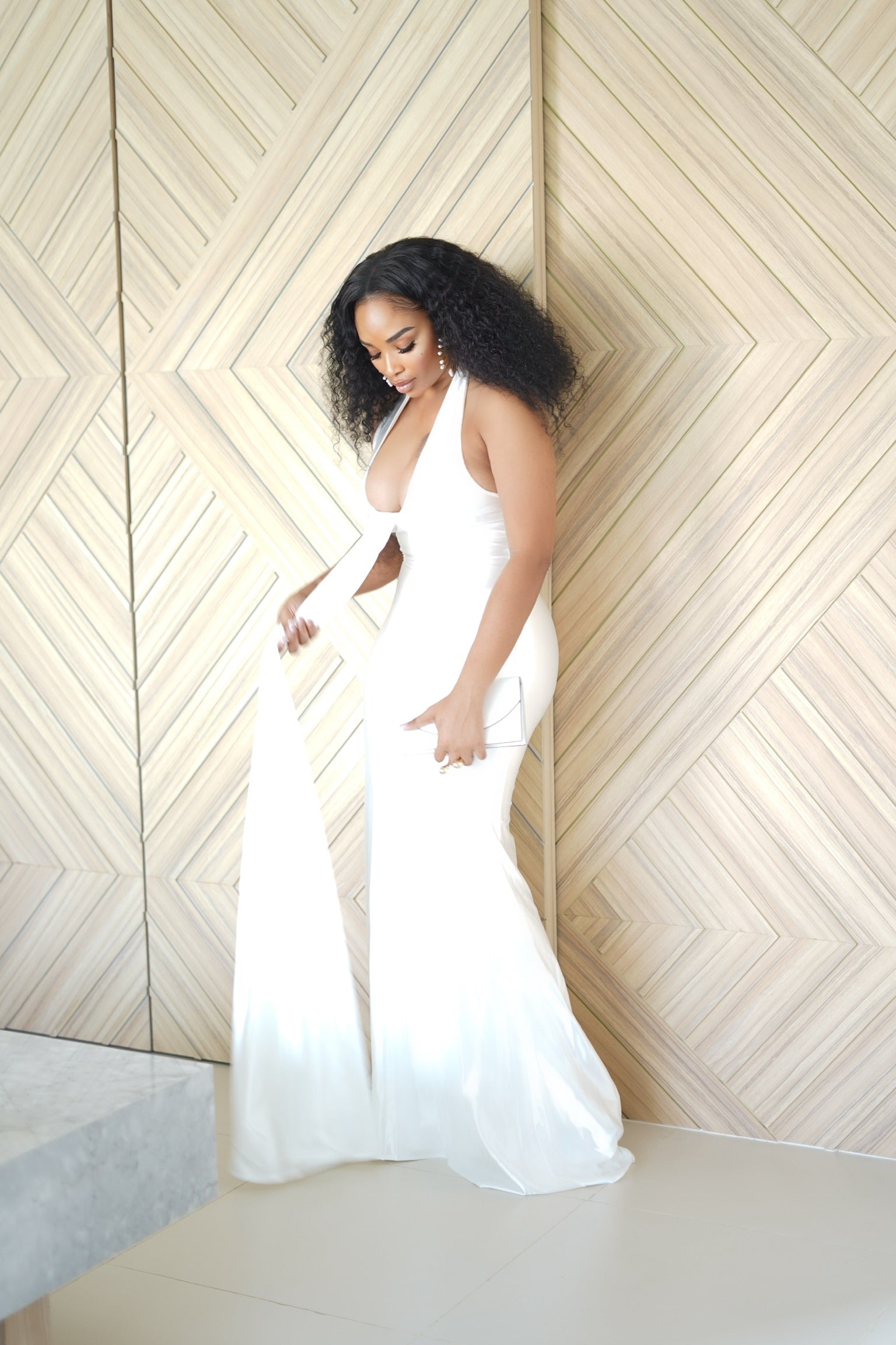 Noir Maxi Dress (White)