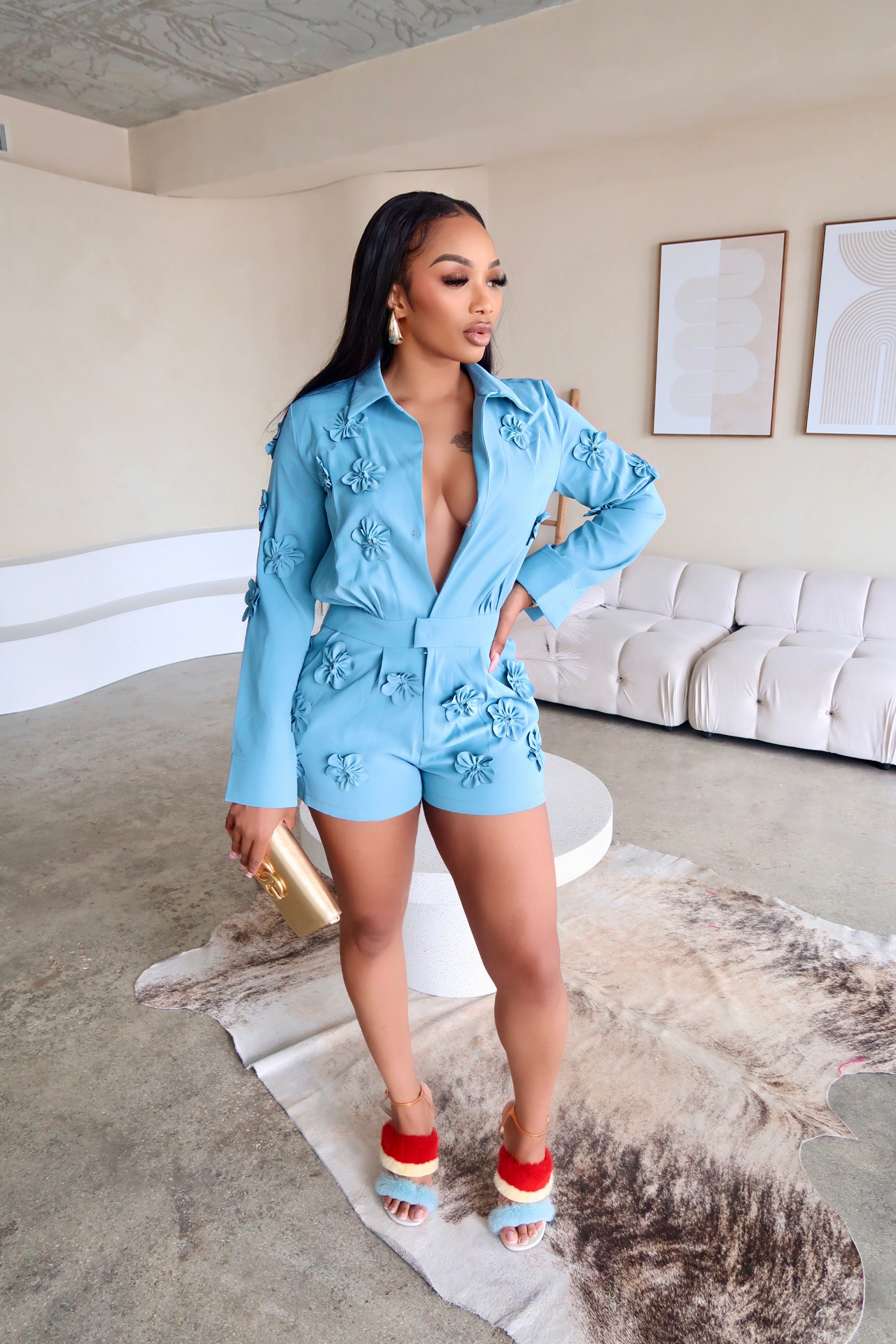 Vera Romper (Blue)