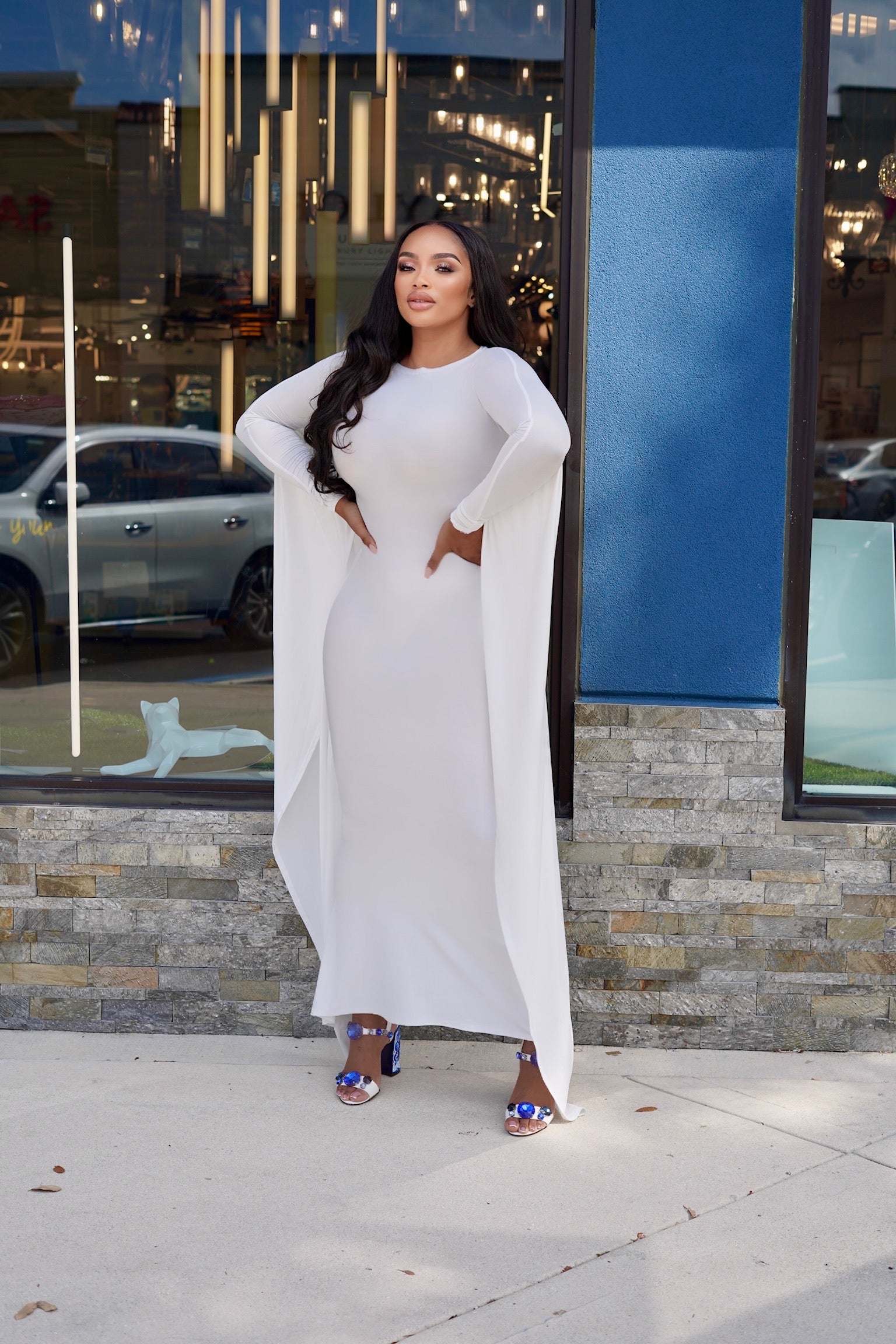 Angel Dolman Sleeve Maxi Dress