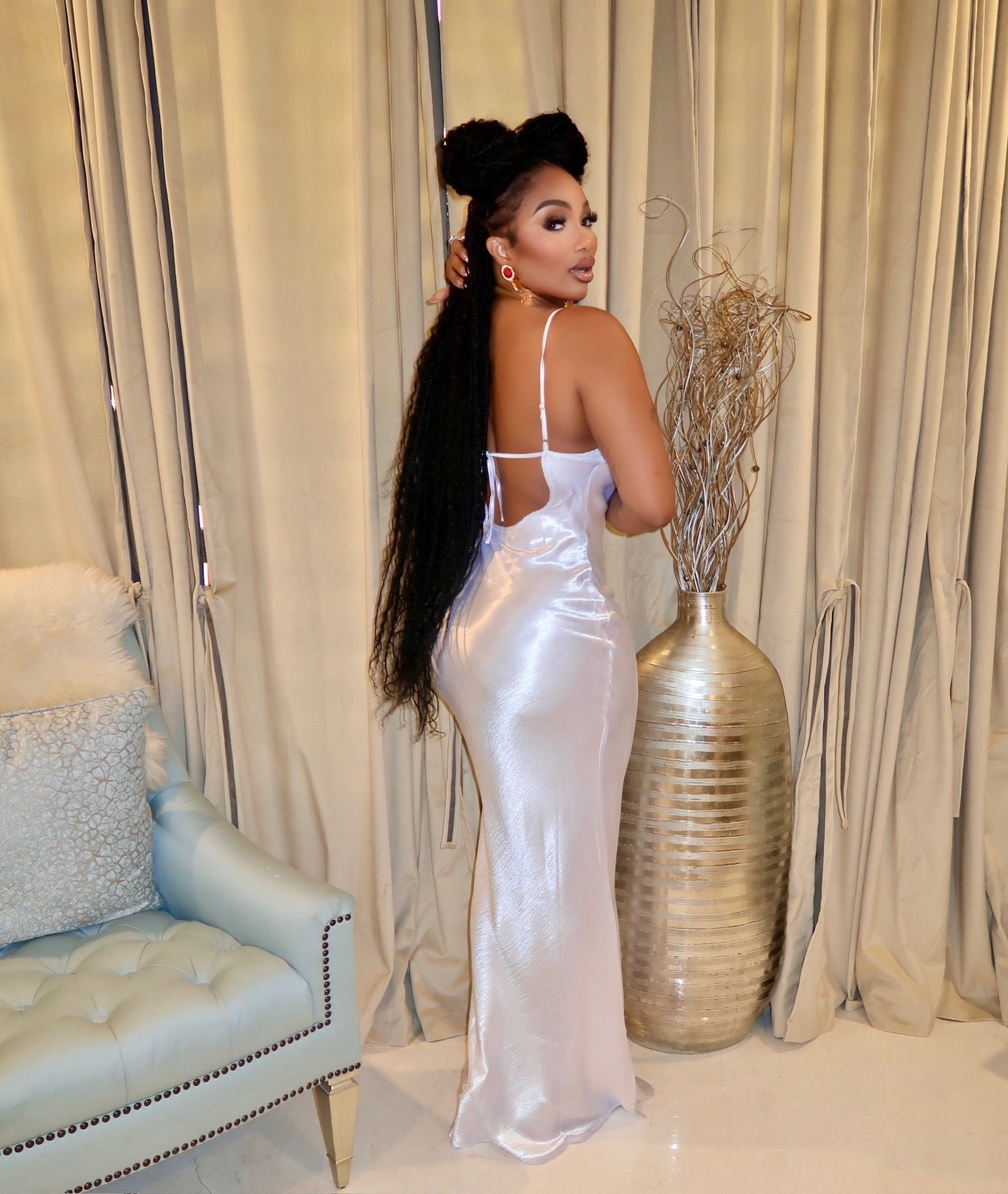 Crayola Maxi Dress (White)