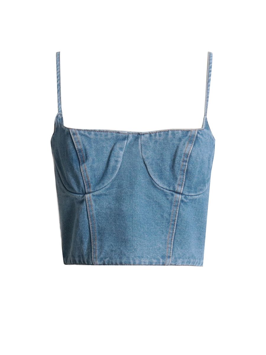 Denim Crop Top