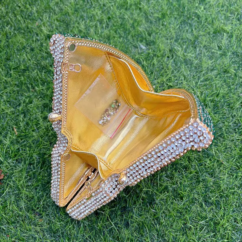 A Pizza Me Clutch Back (Red)