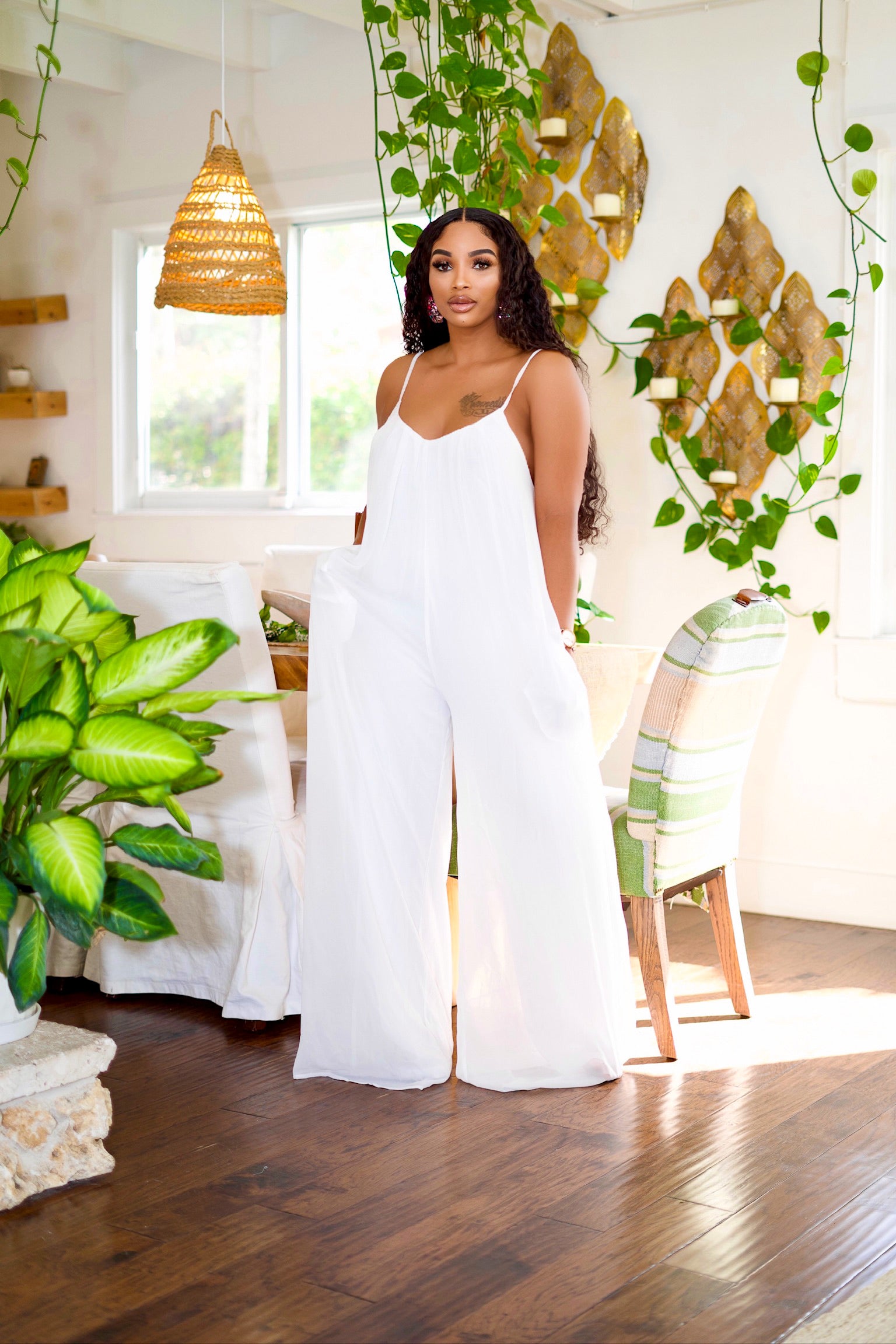 Zola Jumpsuit (White)