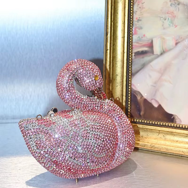 Swan Princess Clutch Bag (Pink)